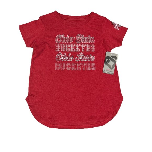 NEW Ohio State Buckeyes OSU Colosseum Shirt Girls M 7-8 - Picture 1 of 7